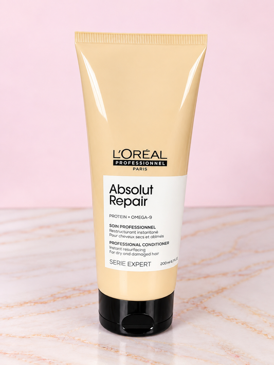 Acondicionador Absolut Repair 200 ml Linea Profesional (color amarillo claro) Loreal