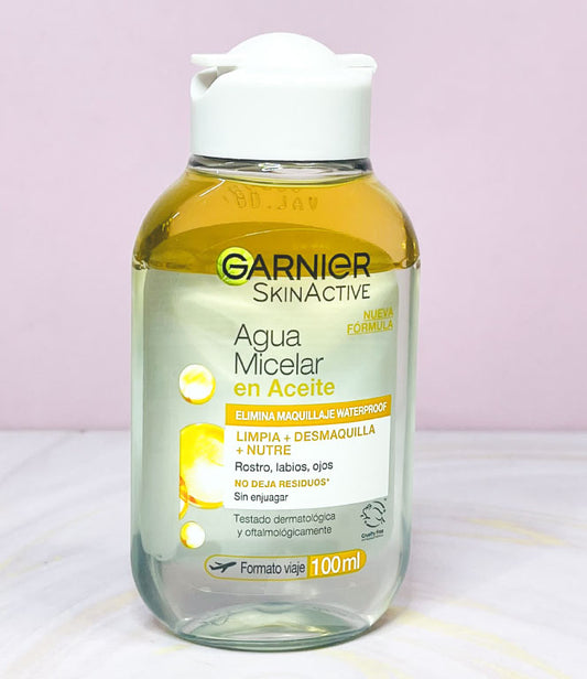 Agua micelar PEQUEÑA en aceite AMARILLA 100 ml Garnier
