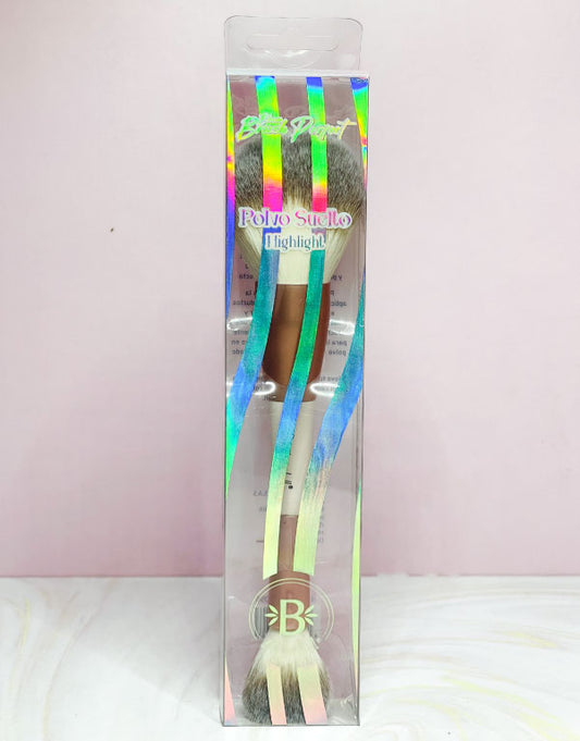 Bloom Brocha polvo suelto + iluminador Bloomshell