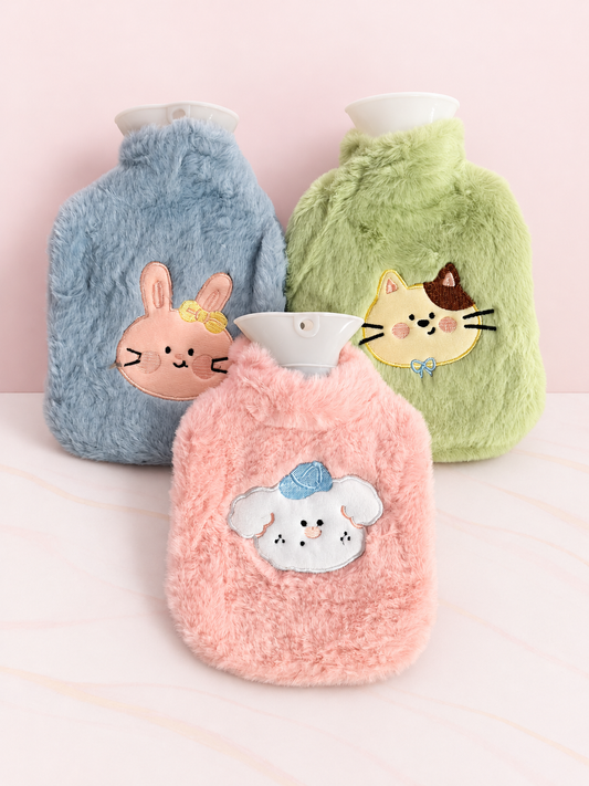 Bolsa de Cólicos Peluda MEDIANA de CARITAS DE ANIMALES REF OH-26-257
