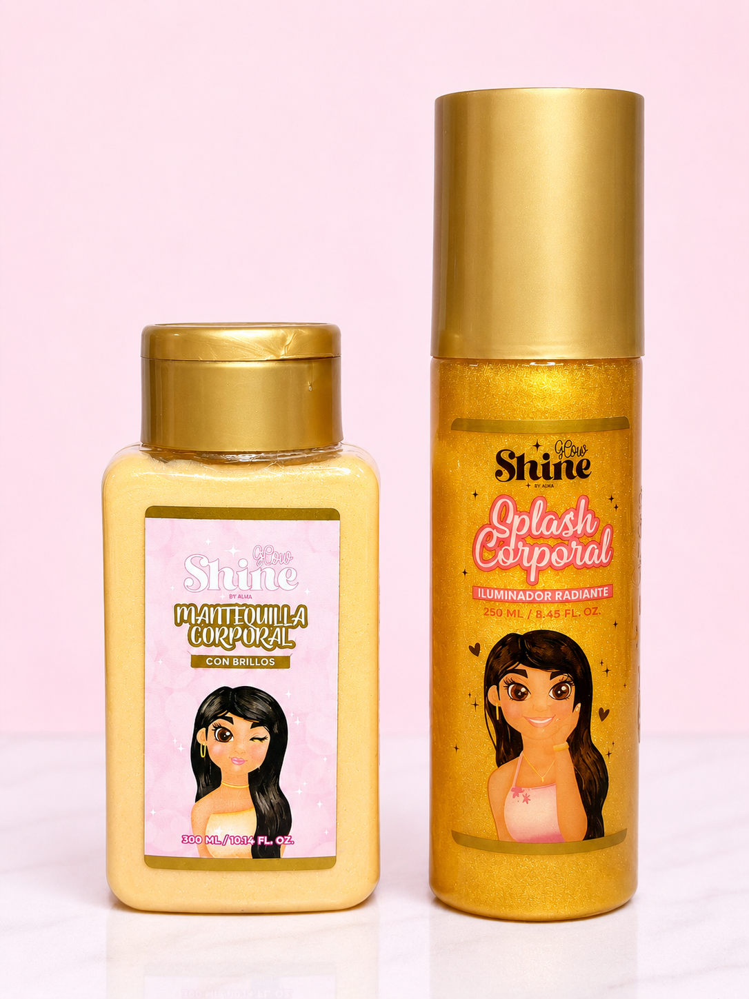 Brilli Combo GRANDE DORADO Splash + Mantequilla Glow Shine By Yaja