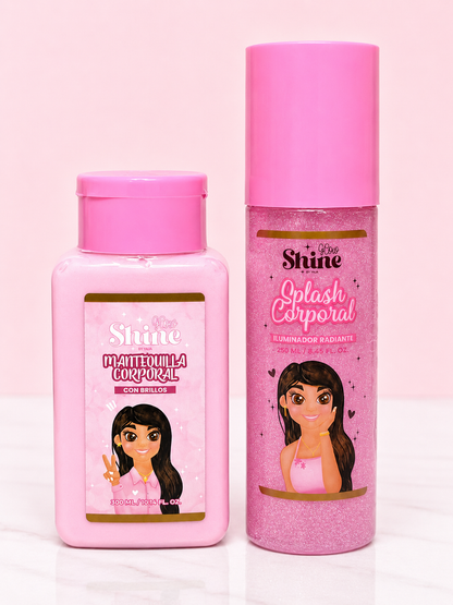 Brilli Combo GRANDE ROSADO Splash + Mantequilla Glow Shine By Yaja