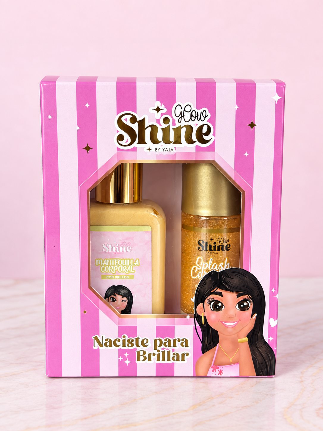 Brilli Combo MINI DORADO Splash + Mantequilla Glow Shine By Yaja