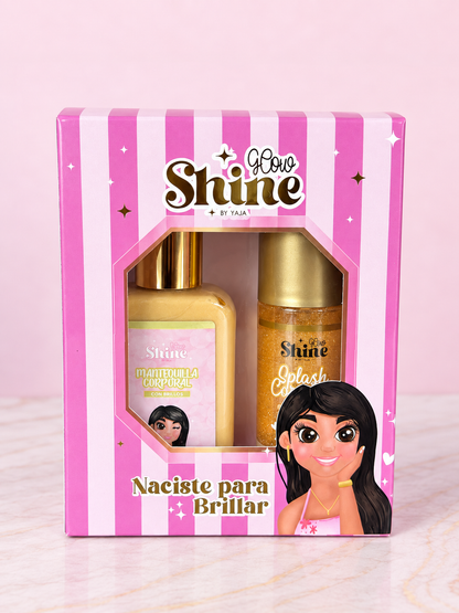 Brilli Combo MINI DORADO Splash + Mantequilla Glow Shine By Yaja