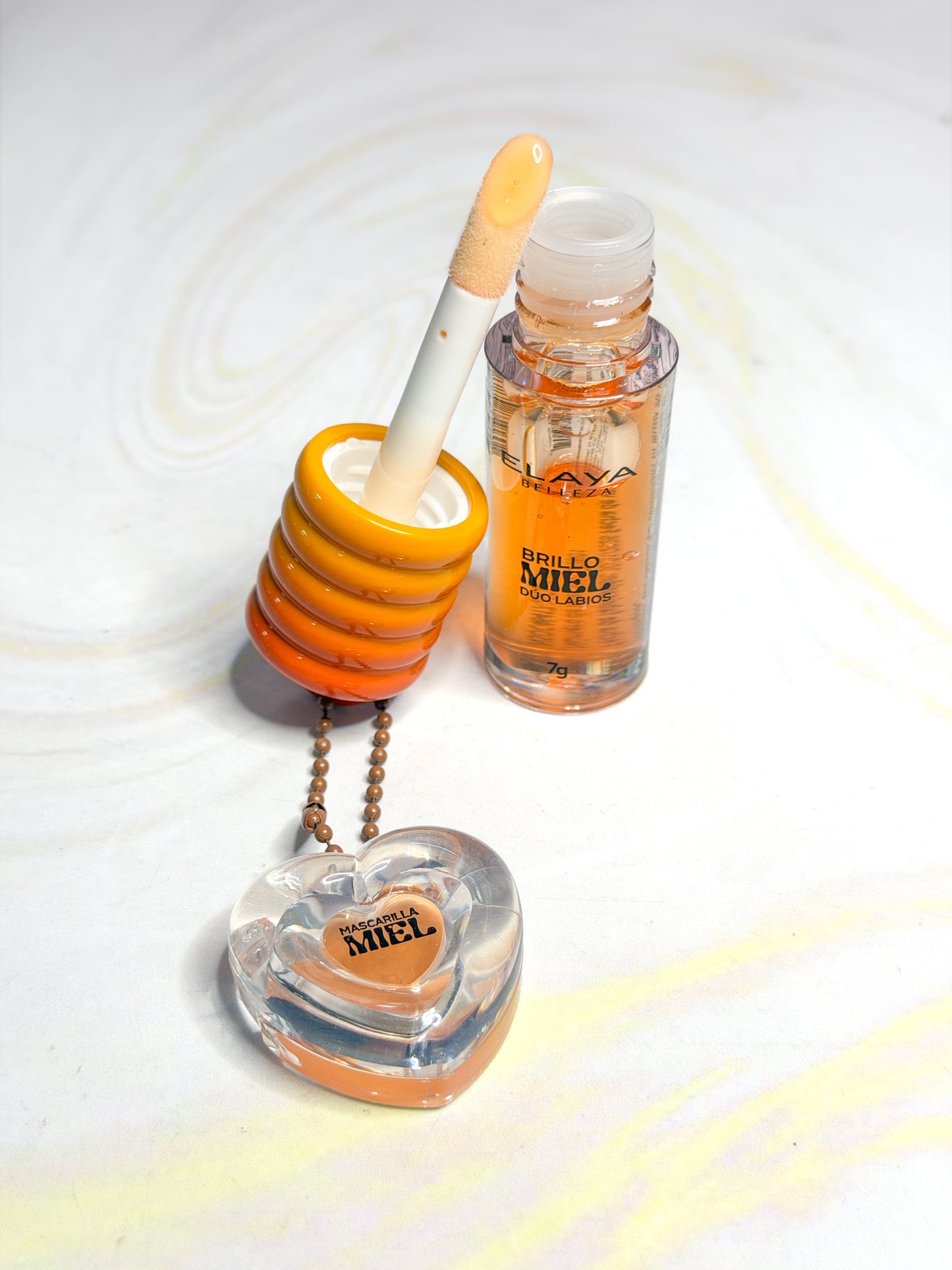 Brillo miel Dúo + mascarilla de Labios Elaya