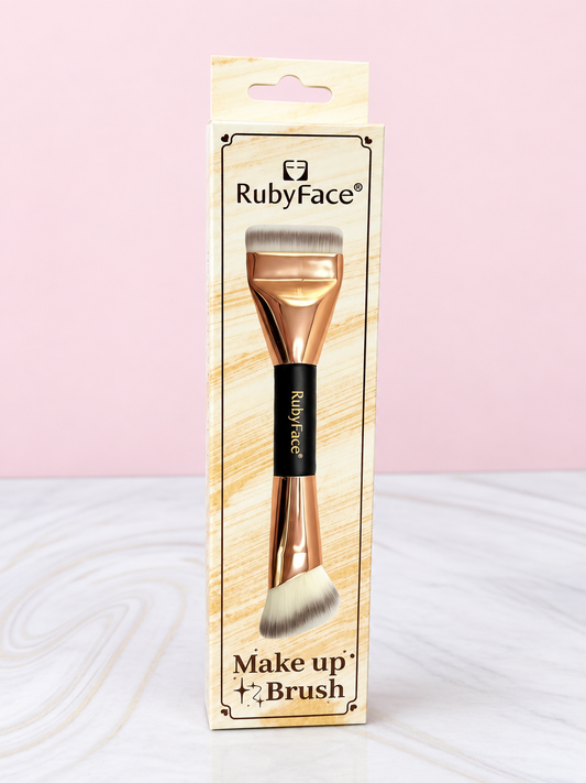 Brocha Doble de Base y Productos en Crema Dorada REF OH-26-042 Ruby Face