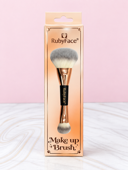 Brocha Doble de Polvo y Rubor Dorada REF OH-26-041 Ruby Face