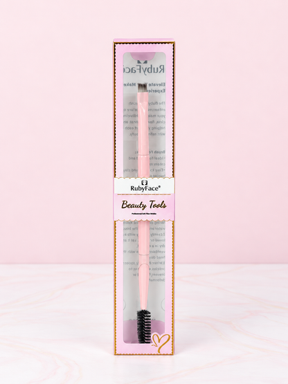 Brocha de Cejas Doble Rosada REF OH-26-020 Ruby Face