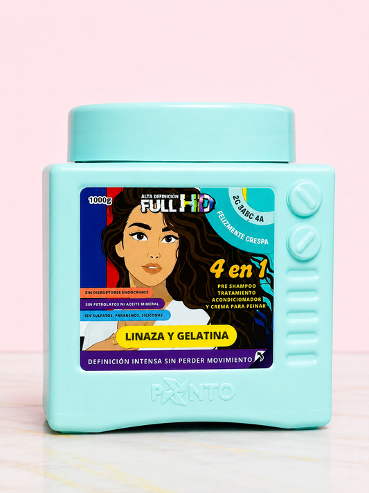 Tratamiento 4 en 1 FULL HD de Linaza y Gelatina FELIZMENTE CRESPA Ponto