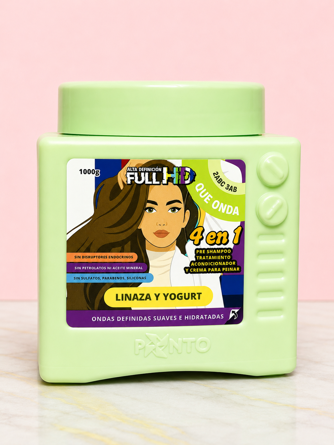 Tratamiento 4 en 1 FULL HD de Linaza y Yogurt QUE ONDA Ponto