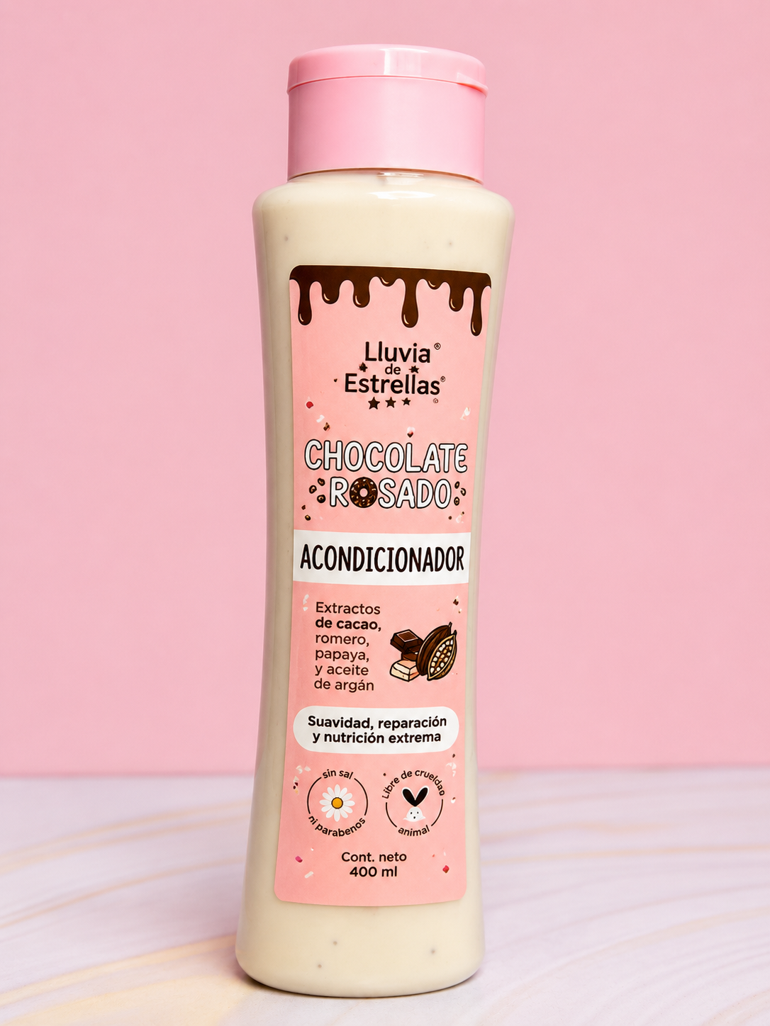 Acondicionador chocolate rosado Lluvia de estrellas