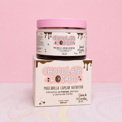 Mascarilla capilar chocolate rosado Lluvia de estrellas