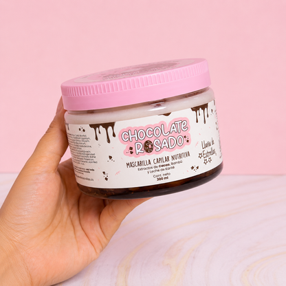 Mascarilla capilar chocolate rosado Lluvia de estrellas