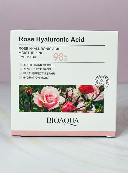 Colágeno de ojeras en cajita de rosas y ácido hialurónico Bioaqua