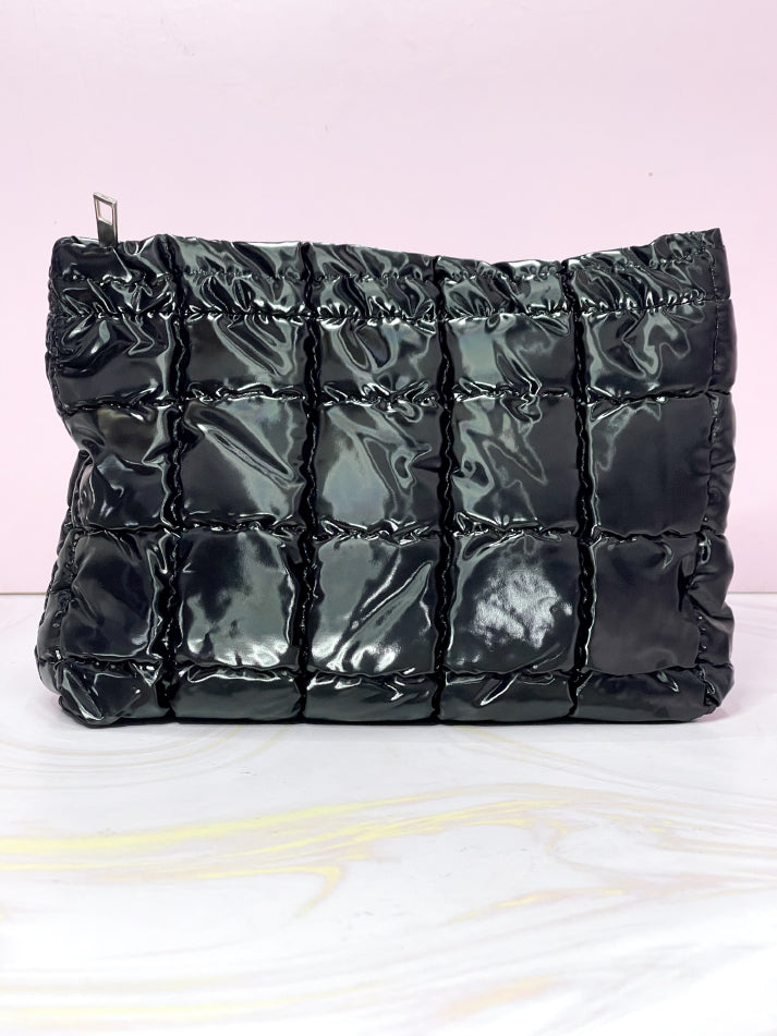 Cosmetiquera cuadritos acolchada Ref ZL-2501