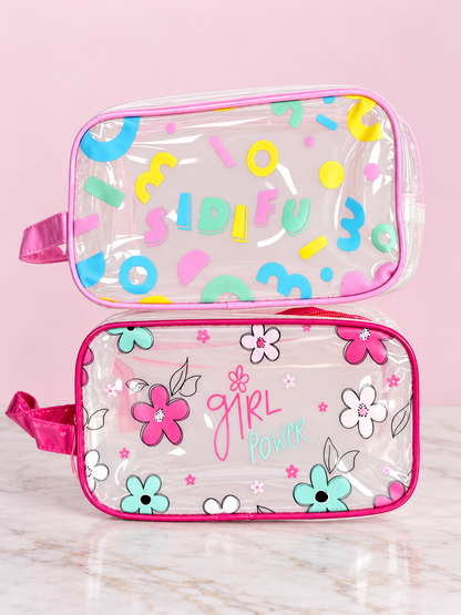 Cosmetiquera Transparente Con Estampado REF OH-26-197