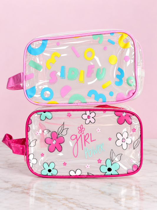 Cosmetiquera Transparente Con Estampado REF OH-26-197