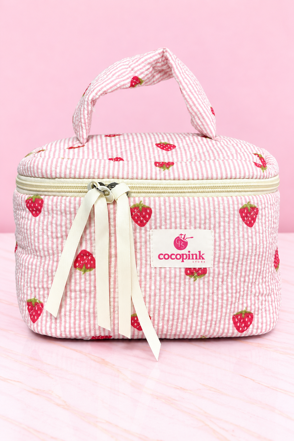 Cosmetiquera de Fresitas Coco Pink REF OH-26-232