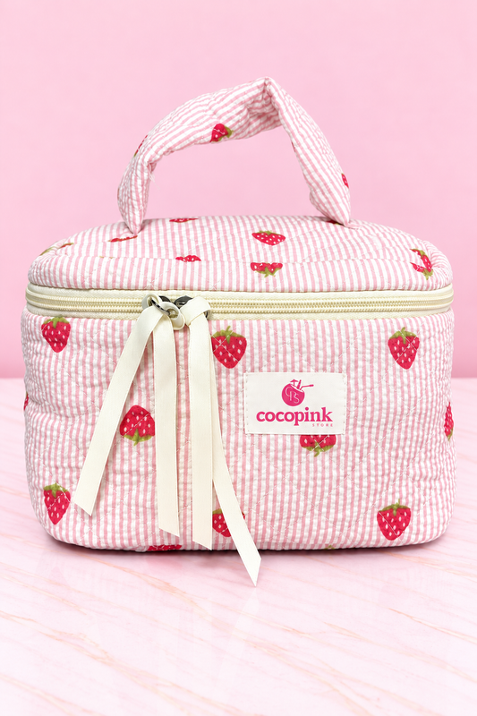 Cosmetiquera de Fresitas Coco Pink REF OH-26-232
