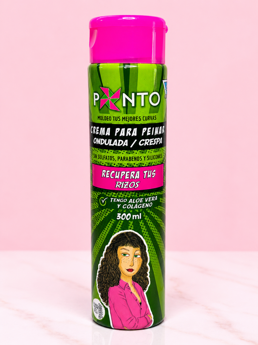 Crema de Peinar ondulada/crespas x 300 ml Ponto