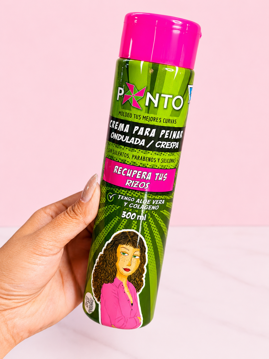 Crema de Peinar ondulada/crespas x 300 ml Ponto