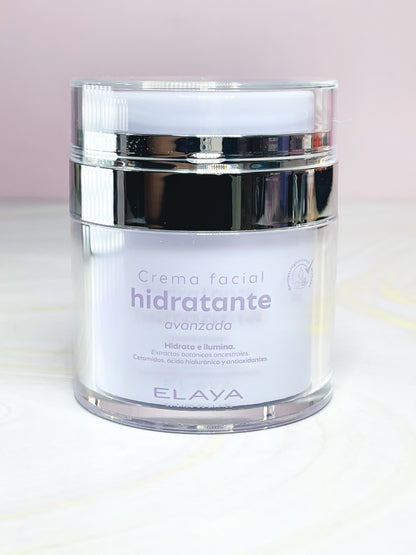Crema facial hidratante avanzada Elaya