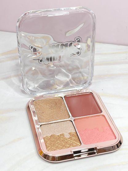 Cuarteto de rubores e iluminadores Blush Bloom Alma Beauty