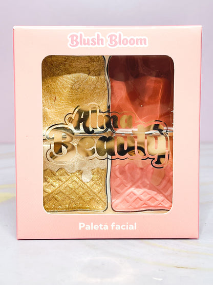 Cuarteto de rubores e iluminadores Blush Bloom Alma Beauty