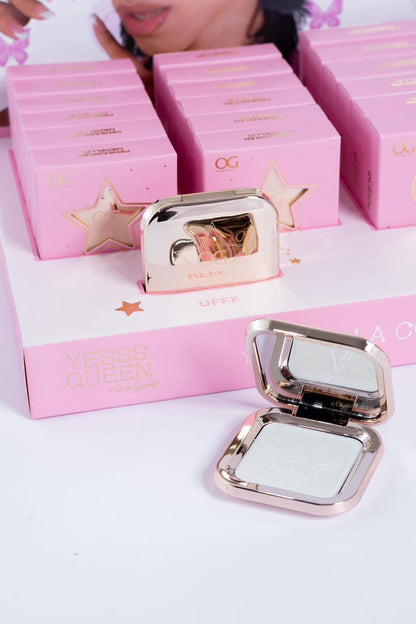 DISPLAY Rubor, Iluminador y Brillo de Labios (12 de cada uno + probador) Yess Queen X OG