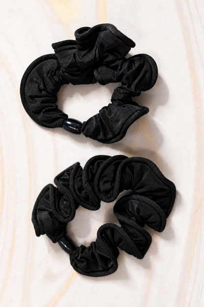 Docena de Moños Liso Negro REF AMY-1 CLIP(P7-50-04)