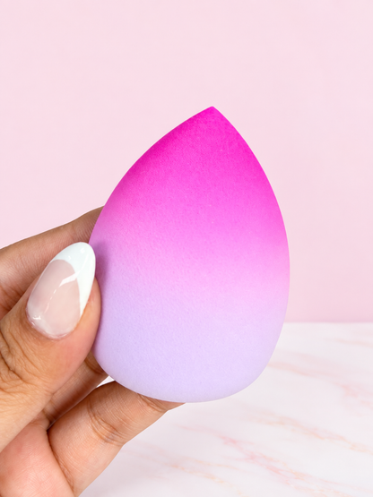 Esponja Bicolor Cosmetic Sponge Holder REF OH-26-033 Ruby Face