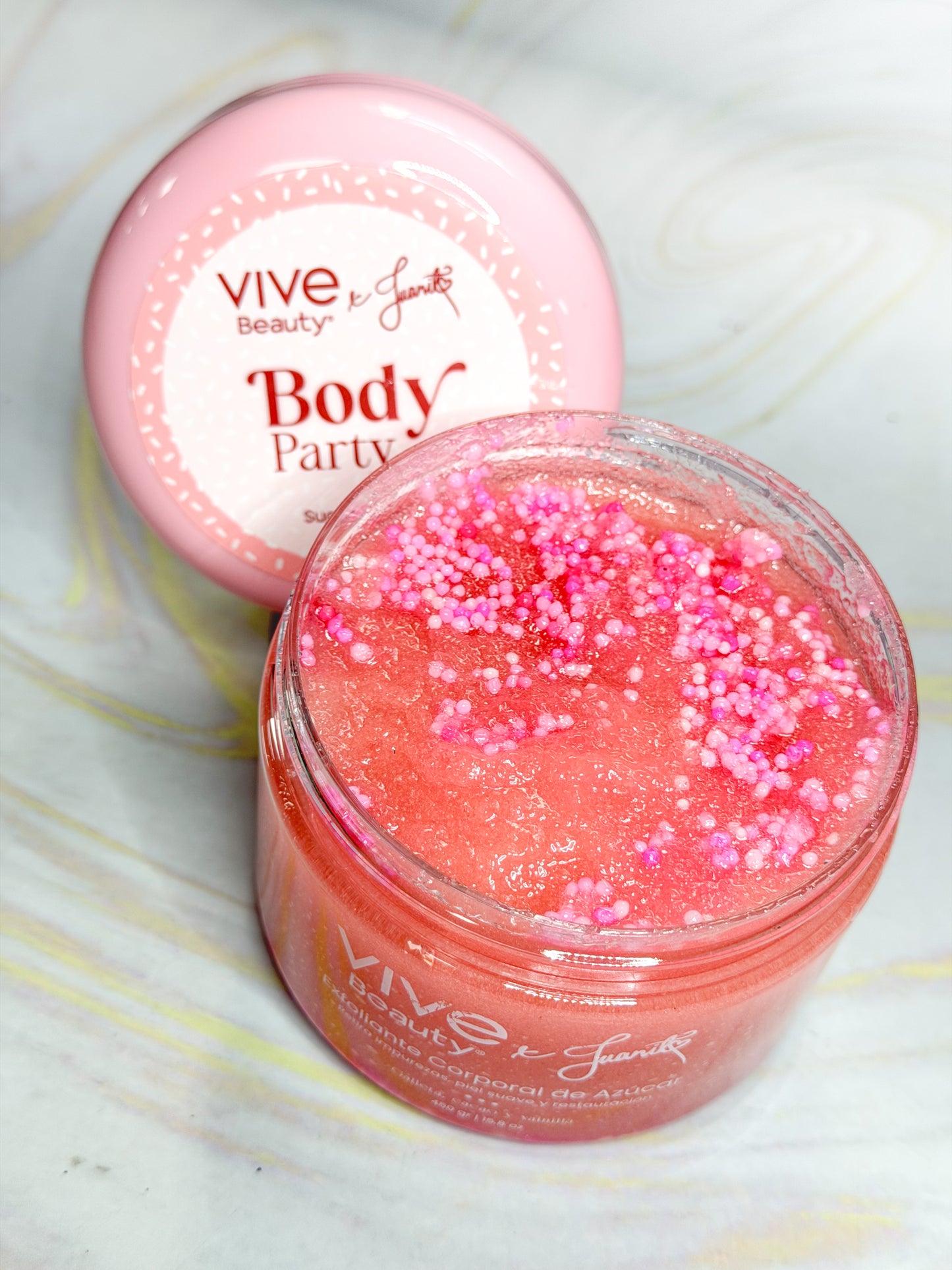 Exfoliante de Azúcar Body Party 450 ml Juanito x Vive Beauty