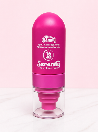 Fijador Matte 16 horas Serenity MORADO Alma Beauty