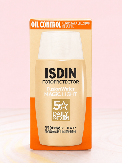 Fotoprotector Fusion Water Magic X 50 ml TONO LIGHT ISDIN