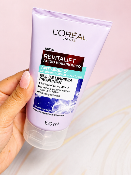 Gel Facial De Limpieza Profunda Revitalift Ácido Hialurónico Loreal