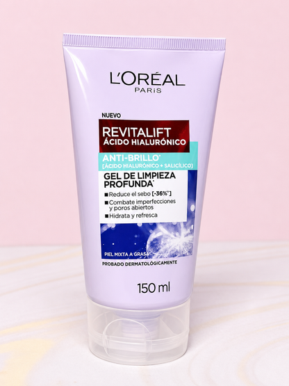 Gel Facial De Limpieza Profunda Revitalift Ácido Hialurónico Loreal
