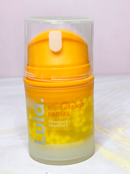 Hidratante facial con perlas AMARILLO Lula