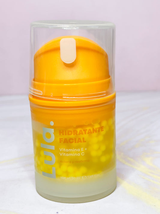 Hidratante facial con perlas AMARILLO Lula