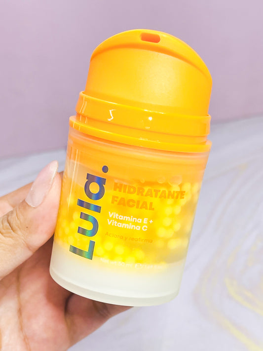 Hidratante facial con perlas AMARILLO Lula