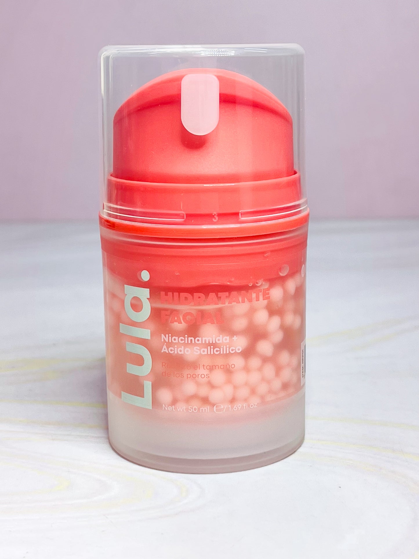 Hidratante facial con perlas ROSA Lula