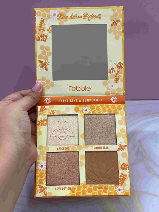 Paleta de iluminadores y contornos shine like a sunflower Febble