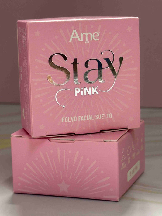 Polvo suelto rosado Stay Pink Ame