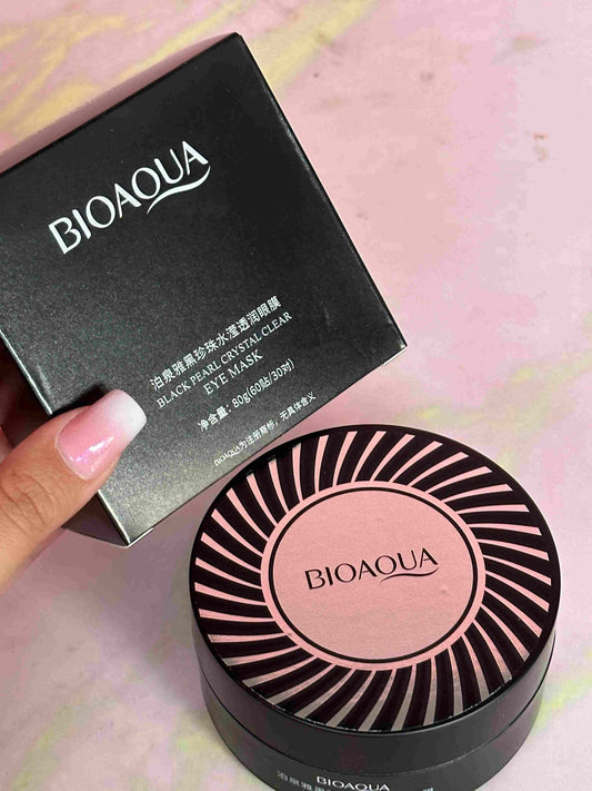Colágeno de ojeras de perlas negras en cajita Bioaqua