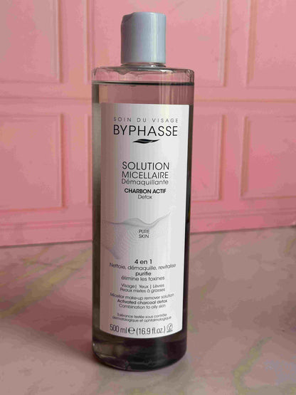 Agua micelar con carbón activado Byphasse