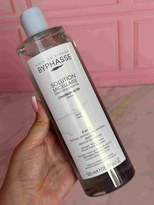 Agua micelar con carbón activado Byphasse