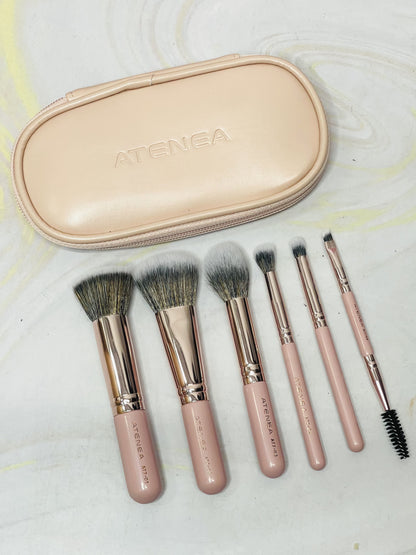 Kit de brochas Pink Travel x6 Atenea