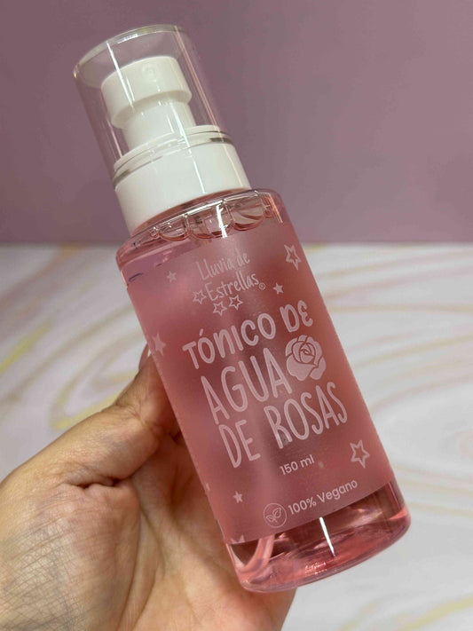 Tónico de agua de rosas lluvia de estrellas