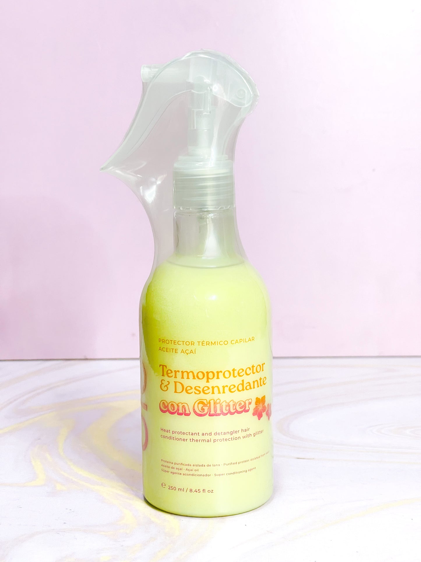 Termoprotector con Glitter Olé