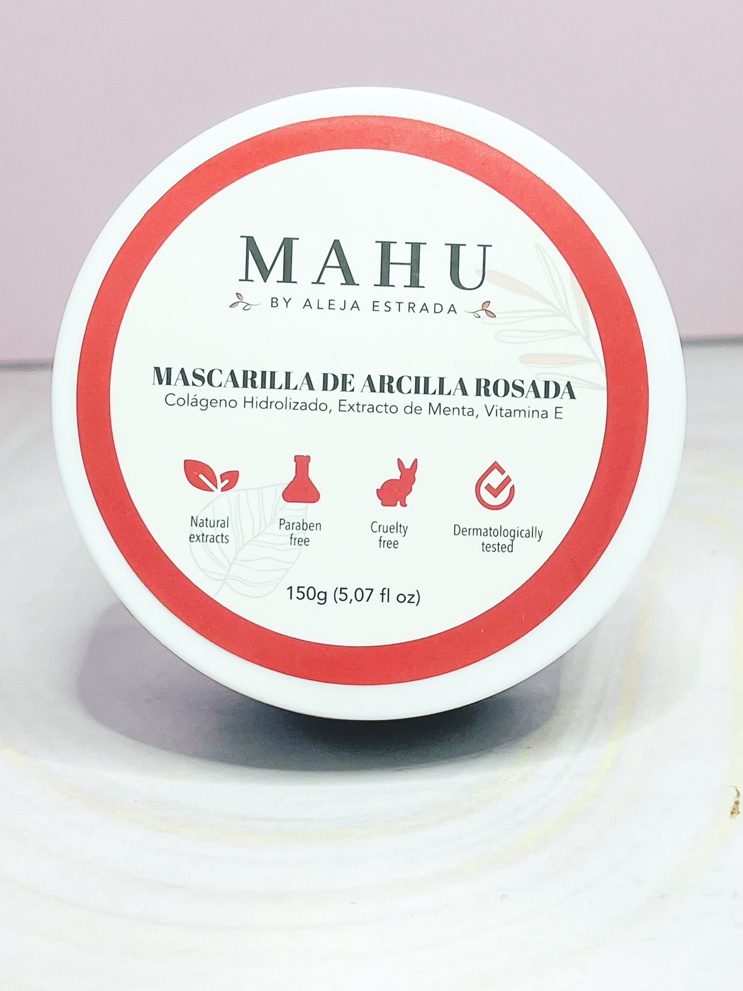 Mascarilla de Arcilla Rosada MAHU