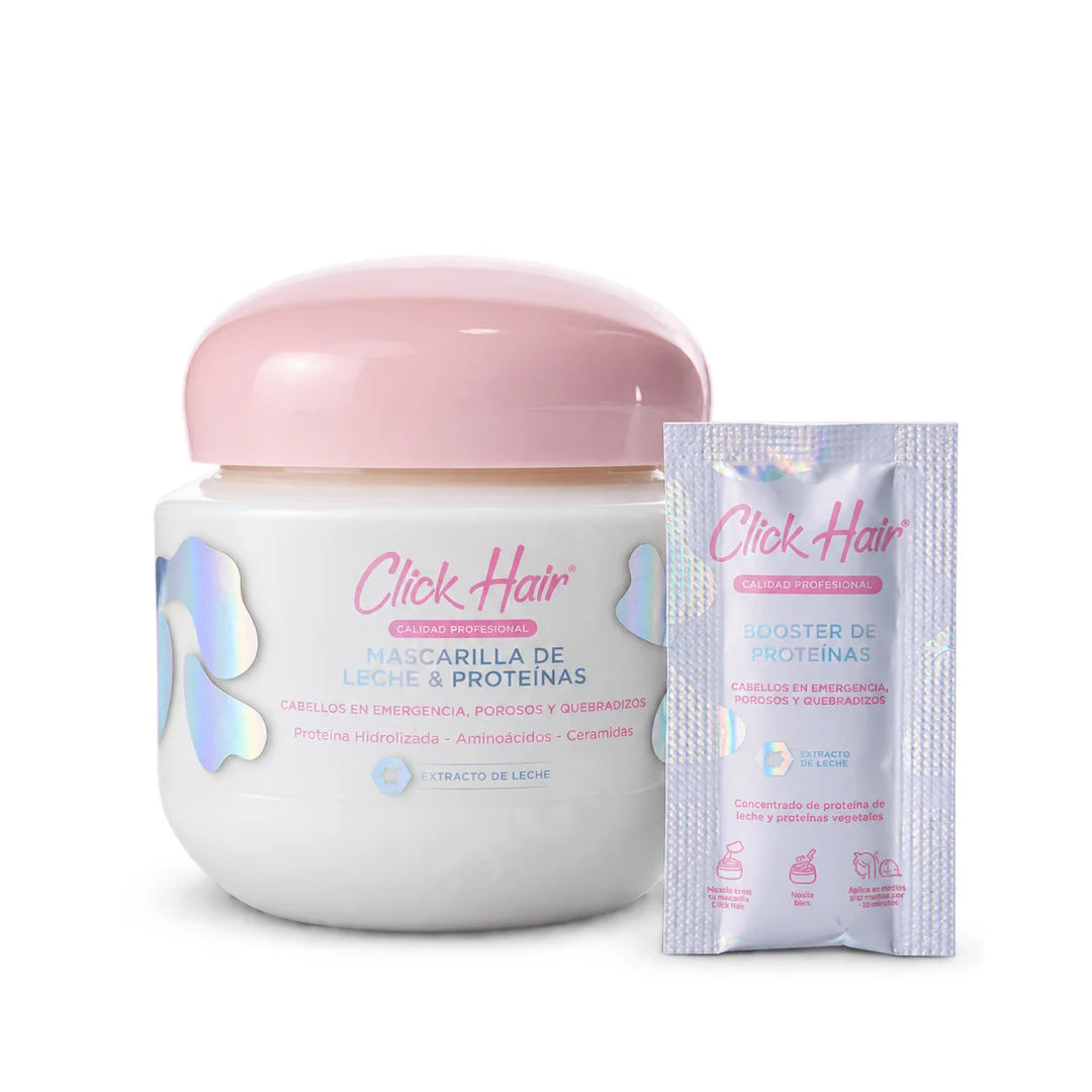 Mascarilla de Leche y Proteínas Línea Profesional Click Hair